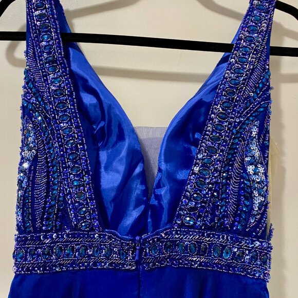 Marvelous Sherri Hill Gown — Rich Deep Blue - Picture 4 of 6